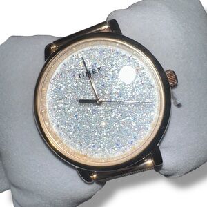 Timex Women's Crystal Opulence Mesh Bracelet Watch, model number TW2V31200VQ